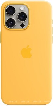 Фото Apple iPhone 15 Pro Max Silicone Case with MagSafe Sunshine (MWNP3ZM/A)