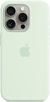 Фото Apple iPhone 15 Pro Silicone Case with MagSafe Soft Mint (MWNL3ZM/A)