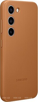 Фото Samsung Leather Case for Galaxy S23 SM-S911 Camel (EF-VS911LAEGRU)