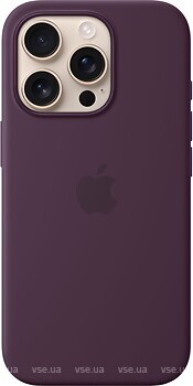 Фото Apple iPhone 16 Pro Silicone Case with MagSafe Plum (MYYM3ZM/A)