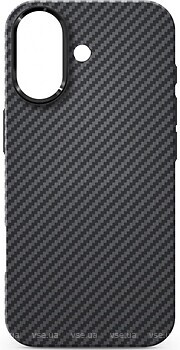 Фото ArmorStandart LikeCarbon2 MagCase for Apple iPhone 16 Black (ARM83810)