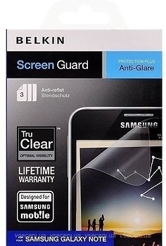 Фото Belkin Samsung N7000 Galaxy Note Screen Overlay MATTE 3in1 (F8M295cw3)