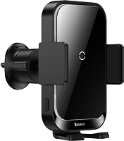 Фото Baseus Halo Electric Wireless Charging Car Mount 15W Black (SUDD000001)