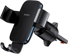 Фото Baseus Metal Age 3 Gravity Car Mount Air Vent Version Cluster Black (C40467600111-00)
