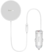 Фото Baseus CW01 Magnetic Wireless Charging Car Mount 40W White (SUCX040102)