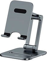 Фото Baseus Desktop Biaxial Foldable Metal Stand Grey (LUSZ000013)