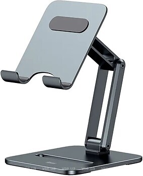 Фото Baseus Desktop Biaxial Foldable Metal Stand for Tablets Grey (LUSZ000113)