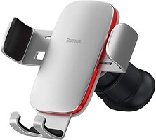 Фото Baseus Metal Age2 Gravity Air Outlet Version Silver (SUJS000012)