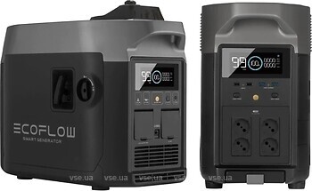 Фото EcoFlow Delta Pro + Smart Generator 3600 Wh Black (BundleDP+Generator)