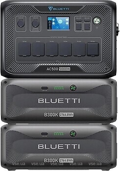 Фото Bluetti AC500+2 Home Battery Backup B300K 5529.6 Wh Black
