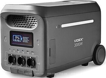 Фото Videx Oasis 3000W 2560 Wh Gray (VPS-SG1-3KW/28326)