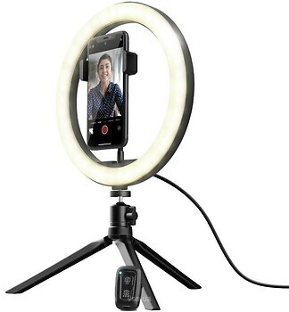 Фото Trust Maku Ring Light Vlogging kit Black (24393)