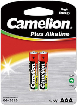 Фото Camelion AAA Alkaline 2 шт Plus Alkaline (LR03-BP2)