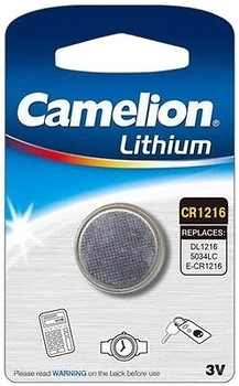Фото Camelion CR-1216 3B Lithium 1 шт (CR1216-BP1)