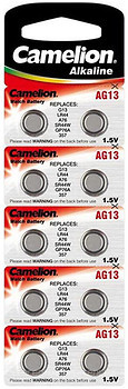 Фото Camelion LR44 1.5B Alkaline 10 шт (AG13-BP10)