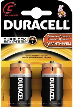 Фото Duracell C Alkaline 2 шт Basic (81427263)