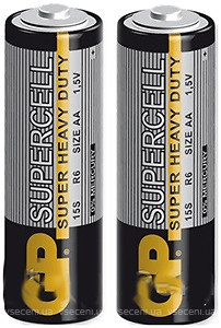 Фото GP Batteries AA R6 1.5B GP Supercell (15S-S2)