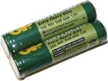 Фото GP Batteries AAA Zinc-Carbon 2 шт Greencell (24G)
