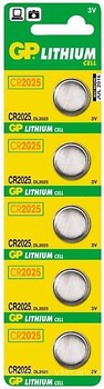 Фото GP Batteries CR-2025 3B Lithium 5 шт