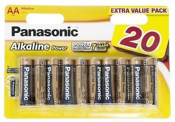 Фото Panasonic AA Alkaline 20 шт Alkaline Power (LR6REB/20BW)