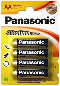 Фото Panasonic AA Alkaline 4 шт Alkaline Power (LR6REB/4BP)
