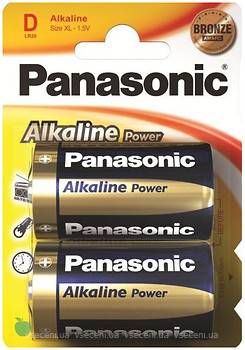 Фото Panasonic D Alkaline 2 шт Alkaline Power (LR20REB/2BP)