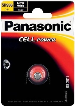 Фото Panasonic SR936 1.55B Silver Oxide 1 шт (SR-936EL/1B)