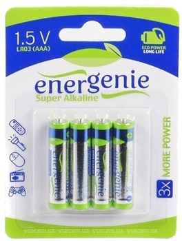 Фото EnerGenie AAA Alkaline 4 шт (EG-LR03-4BL/4)