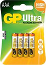 Фото GP Batteries AAA Alkaline 4 шт Ultra (24AU)