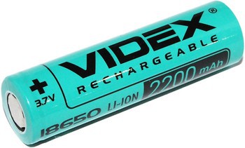 Фото Videx Li-ion 18650 2200mAh Bulk 1 шт (23584)