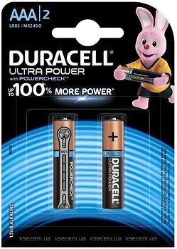 Фото Duracell AAA/LR03 MN2400 KPD Ultra 2 шт (5004804)