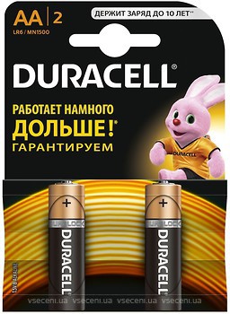 Фото Duracell AA/LR06 MN1500 2 шт (81545393)