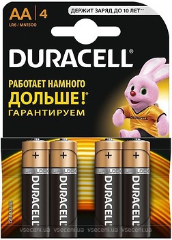 Фото Duracell AA/LR06 MN1500 4 шт (81545403)