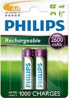 Фото Philips AA 2600mAh NiMh 2 шт (R6B2A260/10)