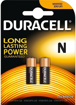 Фото Duracell N MN9100/LR1/E90/4001/AM5 Alkaline 2 шт (5002983)