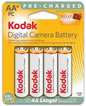 Фото Kodak AA 2100 mAh Ni-Mh 4 шт (5277876)