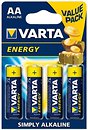 Фото Varta AA Alkaline 4 шт Energy (4106229414)