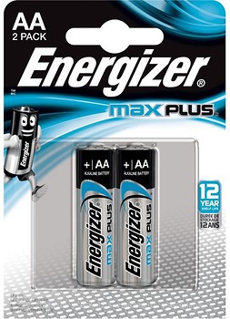Фото Energizer AA Alkaline 2 шт Max Plus (E301323000)