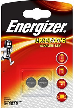 Фото Energizer LR44/A76 Alkaline 2 шт (639317)