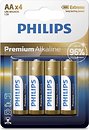 Фото Philips AA Alkaline 4 шт Premium Alkaline (LR6M4B/10)