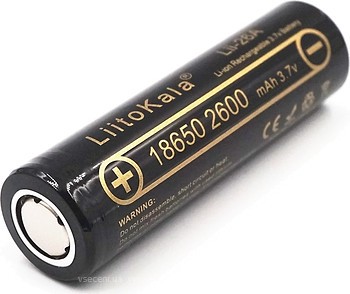 Фото LiitoKala 18650 2600mAh 1 шт (Lii-26A)