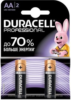 Фото Duracell AA Alkaline 2 шт Professional (81578678)