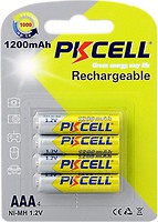 Фото PKCELL AAA Ni-Mh 1200 mAh Rechargeable Blister 4 шт