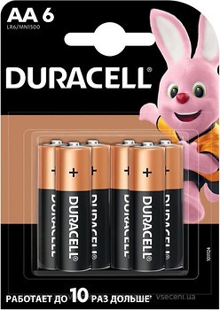 Фото Duracell AA/LR06 MN1500 6 шт (5007757)