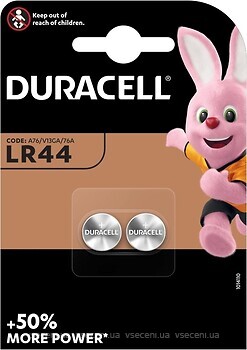 Фото Duracell LR-44 3B Alkaline 2 шт (5002121)