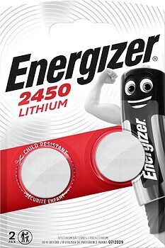 Фото Energizer CR-2450 3B Lithium 2 шт (E300830703)