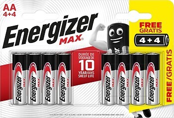 Фото Energizer AA Alkaline 4+4 шт Max (E301594800)