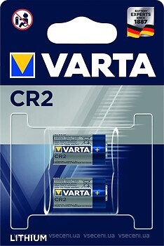 Фото Varta CR-2 3B Lithium 2 шт (6206301402)