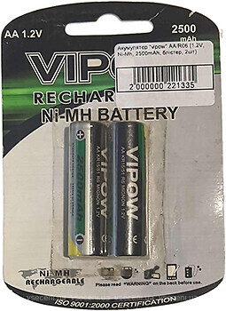 Фото Vipow AA R06 2500 mAh Ni-Mh 2 шт