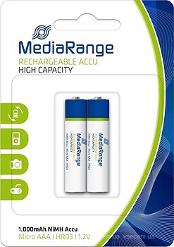 Фото MediaRange AAA HR03 Ni-Mh 1.2V 2 шт (MRBAT122)